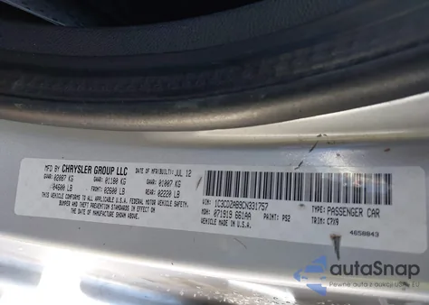 2012 Dodge Avenger Se z USA, uszkodzony, nr VIN 1C3CDZAB9CN331757